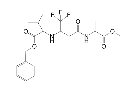N-[3-(N'-(1-benzyloxycarbonyl-2-methylpropyl)amino-4,4,4-trifluoro-1-oxo-butyl)]-N-(1-methoxycarbonylethyl)amide