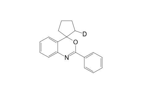 2-Phenylspiro-[3,1-benzoxazine-4,1'-cyclopentane]-2'-deuterium
