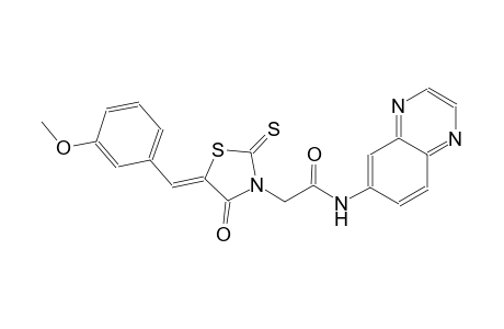 3-thiazolidineacetamide, 5-[(3-methoxyphenyl)methylene]-4-oxo-N-(6-quinoxalinyl)-2-thioxo-, (5Z)-
