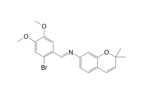 N-(2,2-DIMETHYLCHROMEN-7-YL)-2-BROMO-4,5-DIMETHOXY-PHENYLMETHANIMINE
