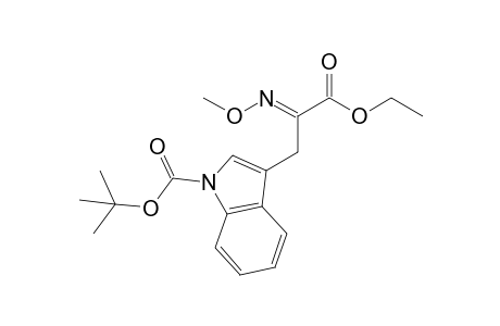 Ethyl .alpha.-[(E)-methyloximino]-.beta.-[1-(tert-butoxycarbonyl)-3-indolyl]propanoate
