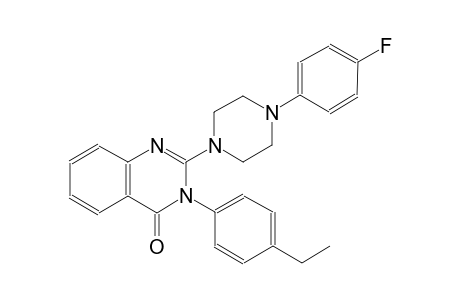 4(3H)-quinazolinone, 3-(4-ethylphenyl)-2-[4-(4-fluorophenyl)-1-piperazinyl]-