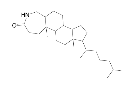 4-Aza-A-homocholestan-3-one, (5.alpha.)-