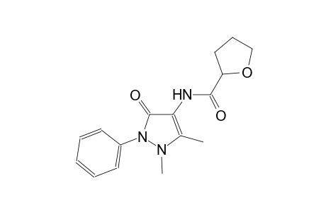 N-(1,5-dimethyl-3-oxo-2-phenyl-2,3-dihydro-1H-pyrazol-4-yl)tetrahydro-2-furancarboxamide