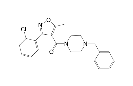 1-benzyl-4-{[3-(2-chlorophenyl)-5-methyl-4-isoxazolyl]carbonyl}piperazine