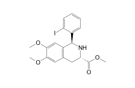 trans-1-(2-Iodophenyl)-6,7-dimethoxy-1,2,3,4-tetrahydroisoquinoline-3-carboxylic acid methyl ester