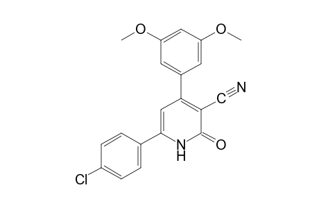6-(p-chlorophenyl)-1,2-dihydro-4-(3,5-dimethoxyphenyl)-2-oxonicotinonitrile