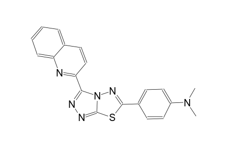 benzenamine, N,N-dimethyl-4-[3-(2-quinolinyl)[1,2,4]triazolo[3,4-b][1,3,4]thiadiazol-6-yl]-