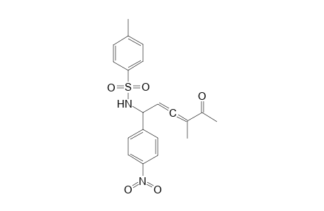 N-[1-(4'-Methyl-4'-(p-nitrophenyl)-5'-oxohexa-2',3'-dienyl]-4-methylbenzene-sulfonamide