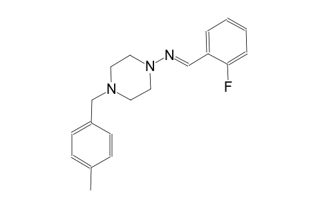 N-[(E)-(2-fluorophenyl)methylidene]-4-(4-methylbenzyl)-1-piperazinamine