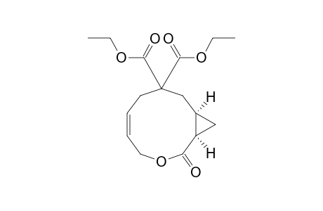 8,8-Bis(carboethoxy)3-oxacis-bicyclo[8.1.0]undec-cis-5-en-2-one