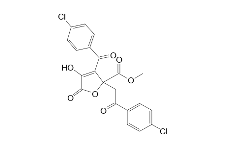 4-(4-Chlorobenzoyl)-3-hydroxy-5-[(4-chlorobenzoyl)methyl]-5-(methoxycarbonyl)-2,5-dihydrofuran-2-one