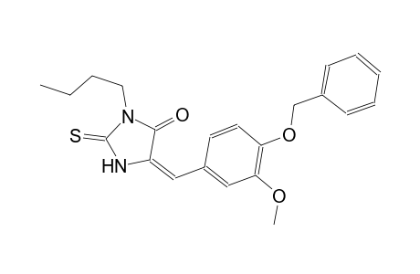 (5E)-5-[4-(benzyloxy)-3-methoxybenzylidene]-3-butyl-2-thioxo-4-imidazolidinone