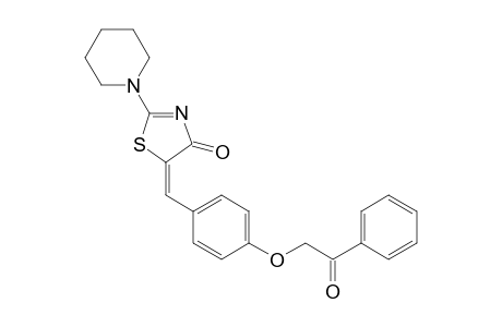 E-5-[(4-Benzoylmethoxy)phenylmethylene]-2-piperidin-1-yl-1,3-thiazolin-4-one