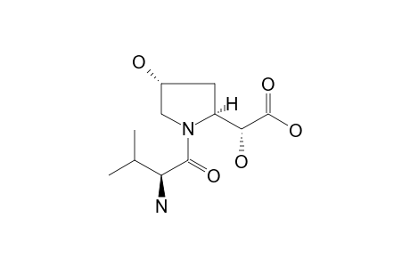 (2R)-2-[(2S,4R)-1-[(2S)-2-amino-3-methylbutanoyl]-4-hydroxypyrrolidin-2-yl]-2-hydroxyacetic acid