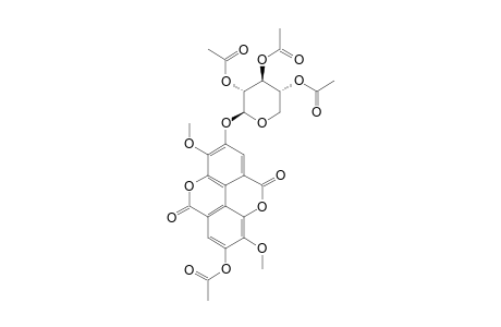 4-O-[BETA-D-TRIACETATE-XYLOPYRANOSYL]-4-O-ACETYL-3,3'-DI-O-METHYL-ELLAGIC_ACID