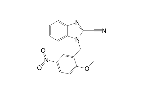 1H-1,3-Benzimidazole-2-carbonitrile, 1-[(2-methoxy-5-nitrophenyl)methyl]-