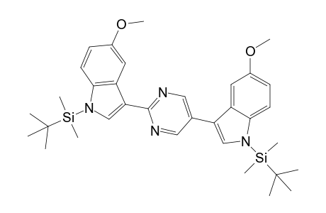 1-(tert-Butyldimethylsilyl)-3-[2-(1-(tert-butyldimethylsilyl)-5-methoxy-1H-indol-3-yl)pyrimidin-5-yl]-5-methoxy-1H-indole