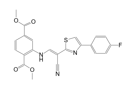 dimethyl 2-({(E)-2-cyano-2-[4-(4-fluorophenyl)-1,3-thiazol-2-yl]ethenyl}amino)terephthalate