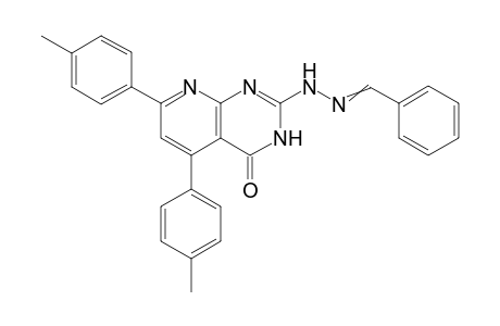 2-(2-Benzylidenehydrazinyl)-5,7-di-p-tolylpyrido[2,3-d]pyrimidin-4(3H)-one