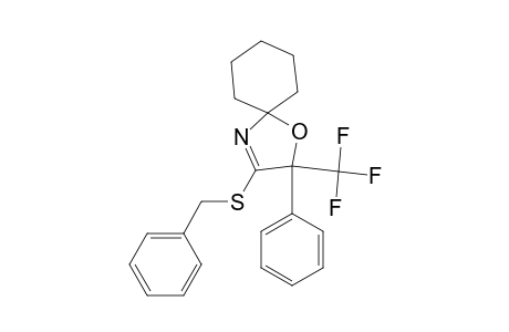 1-Oxa-4-azaspiro[4.5]dec-3-ene, 2-phenyl-3-[(phenylmethyl)thio]-2-(trifluoromethyl)-