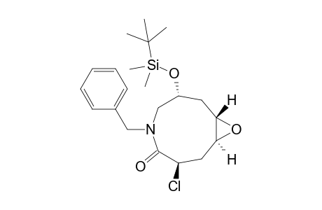 (3R,5S,6S,8R)-1-Benzyl-8-(tert-butyldimethylsilyloxy)-3-chloro-5,6-epoxyazonan-2-one