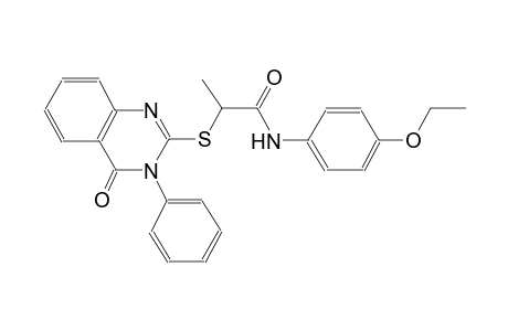2-[(4-keto-3-phenyl-quinazolin-2-yl)thio]-N-p-phenetyl-propionamide