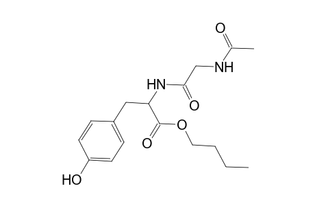 Butyl 2-([(acetylamino)acetyl]amino)-3-(4-hydroxyphenyl)propanoate