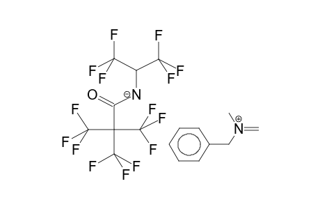 METHYLBENZYLMETHYLENIMMONIUM N-(ALPHA-HYDROHEXAFLUOROISOPROPYL)-2,2-BIS(TRIFLUOROMETHYL)-3,3,3-TRIFLUOROPROPANOYLAMIDATE