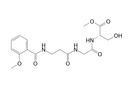 L-Serine, N-[N-[N-(2-methoxybenzoyl)-.beta.-alanyl]glycyl]-, methyl ester