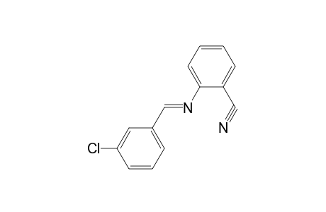 2-([(E)-(3-Chlorophenyl)methylidene]amino)benzonitrile