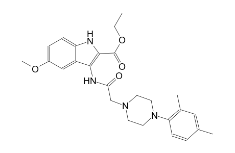 ethyl 3-({[4-(2,4-dimethylphenyl)-1-piperazinyl]acetyl}amino)-5-methoxy-1H-indole-2-carboxylate