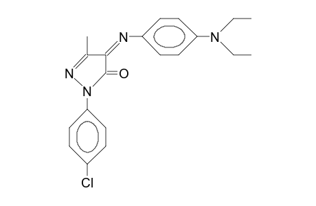 1-(4-Chloro-phenyl)-4-(4-N,N-diethylamino-phenylimino)-3-methyl-2-pyrazolin-5-one