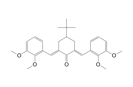 cyclohexanone, 2,6-bis[(2,3-dimethoxyphenyl)methylene]-4-(1,1-dimethylethyl)-, (2E,6E)-