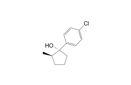 1-(p-chlorophenyl)-t-2-methylcyclopentan-r-1-ol