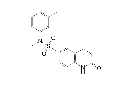 N-ethyl-N-(3-methylphenyl)-2-oxo-1,2,3,4-tetrahydro-6-quinolinesulfonamide
