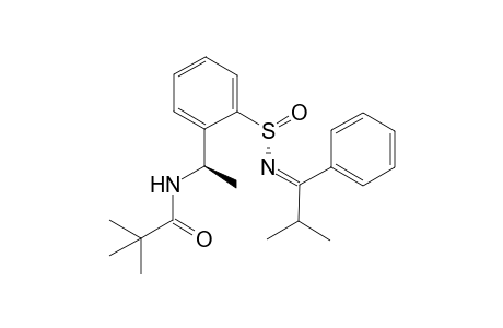 (Rs,R)-2-[1-(tert-Butylcarbonylamino)ethyl]-N-(2-methyl-1-phenylpropylidene)benzenesulfinamide