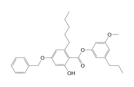 3'-methoxy-5'-propylphenyl 4-benzyloxy-2-hydroxy-6-pentylbenzoate