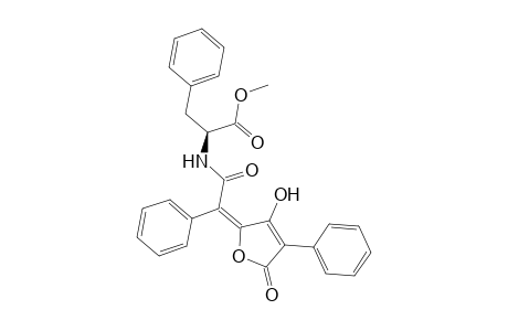 L-Phenylalanine, N-[(3-hydroxy-5-oxo-4-phenyl-2(5H)-furanylidene)phenylacetyl]-, methyl ester