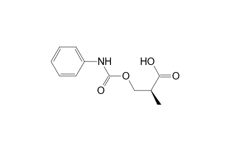 Propanoic acid, 2-methyl-3-[[(phenylamino)carbonyl]oxy]-, (S)-