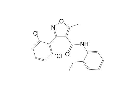 3-(2,6-dichlorophenyl)-N-(2-ethylphenyl)-5-methyl-4-isoxazolecarboxamide