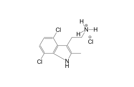 1H-indole-3-ethanaminium, 4,7-dichloro-2-methyl-, chloride