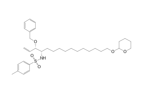 4-Methyl-N-[(3S,4S)-15-(2-oxanyloxy)-3-phenylmethoxypentadec-1-en-4-yl]benzenesulfonamide