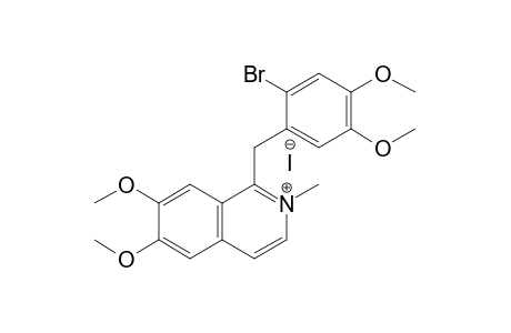 1-(2'-Bromo-4',5'-dimethoxybenzyl)-6,7-dimethoxy-2-methylisoquinolinium iodide