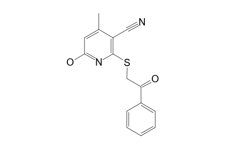 6-HYDROXY-4-METHYL-2-[(2-OXO-2-PHENYLETHYL)-THIO]-PYRIDINE-3-CARBONITRILE
