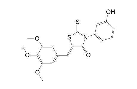 (5Z)-3-(3-hydroxyphenyl)-2-thioxo-5-(3,4,5-trimethoxybenzylidene)-1,3-thiazolidin-4-one