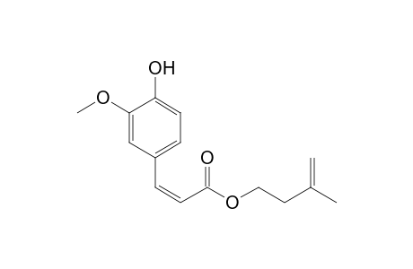 3'-Methyl-3'-butenyl (Z)-3-(4"-hydroxy-3"-methoxyphenyl)-2-propenoate