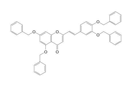 2-[(E)-2-[3,4-bis(phenylmethoxy)phenyl]ethenyl]-5,7-bis(phenylmethoxy)-1-benzopyran-4-one