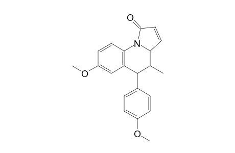 exo-1,3a,4,5-Tetrahydro-7-methoxy-4-methyl-5-(4-methoxyphenyl)pyrrolo[1,2-a]quinolin-1-one