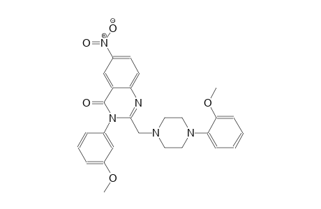 3-(3-methoxyphenyl)-2-{[4-(2-methoxyphenyl)-1-piperazinyl]methyl}-6-nitro-4(3H)-quinazolinone